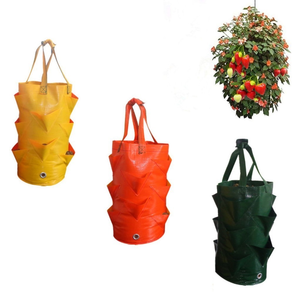 Grow Bag for Plants Vertical Planter with Strap Grow Bag for Plants Vertical Planter with Strap