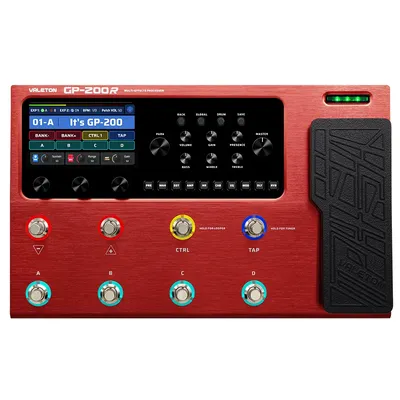 Guitar Bass Multi-Effects Pedal Amp Modeling IR Simulation Built-in FX 180-second Looper MIDI I/O Expression Pedal