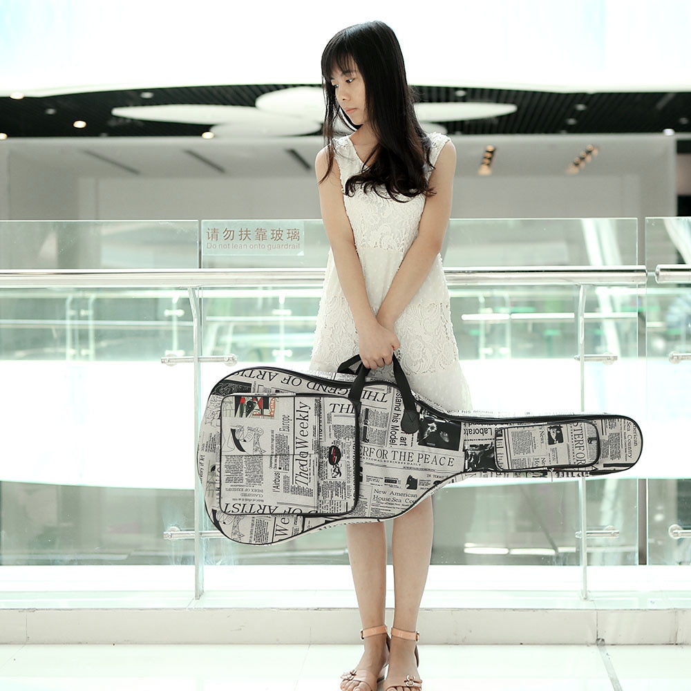 Guitar Case Newsprint Gig Bag