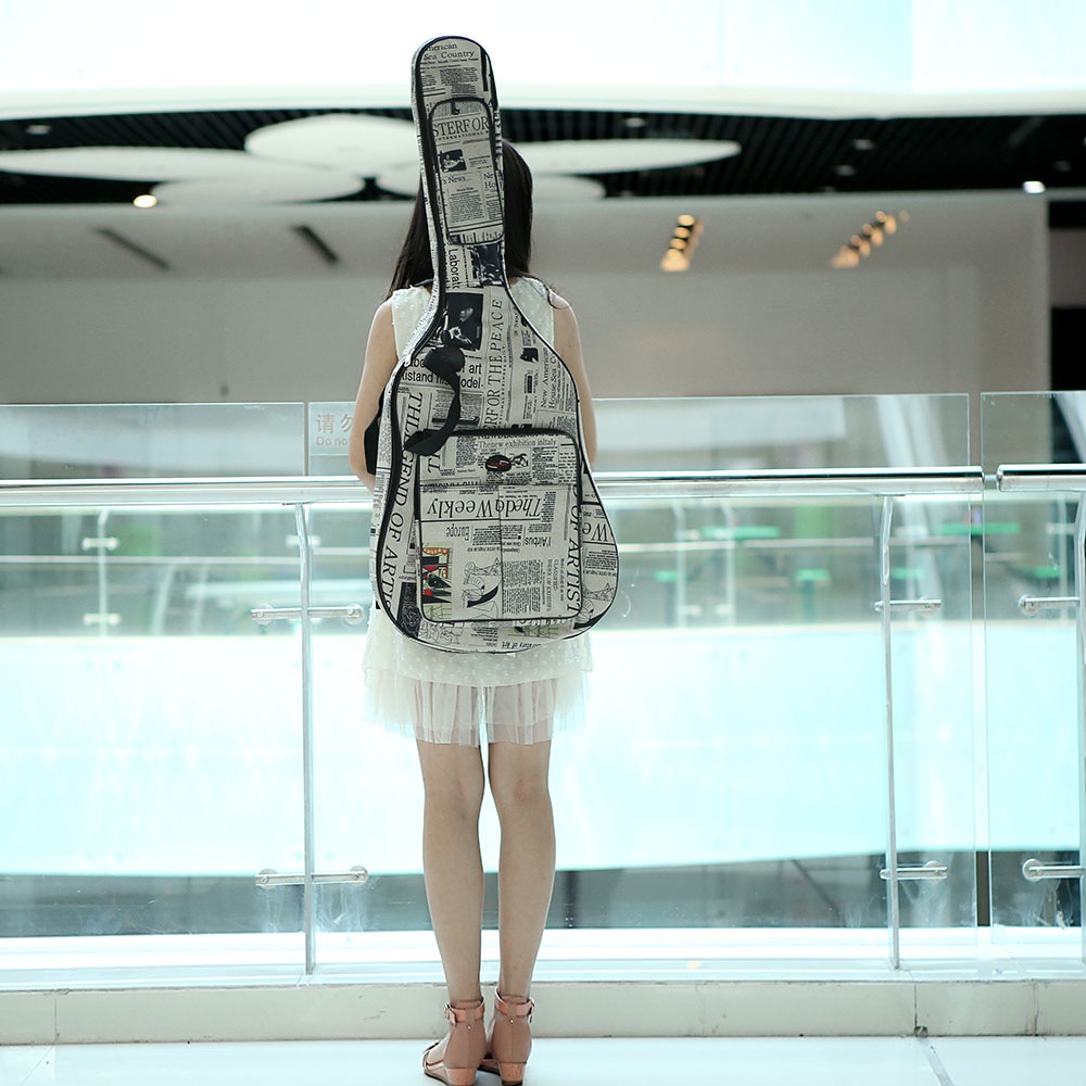Guitar Case Newsprint Gig Bag