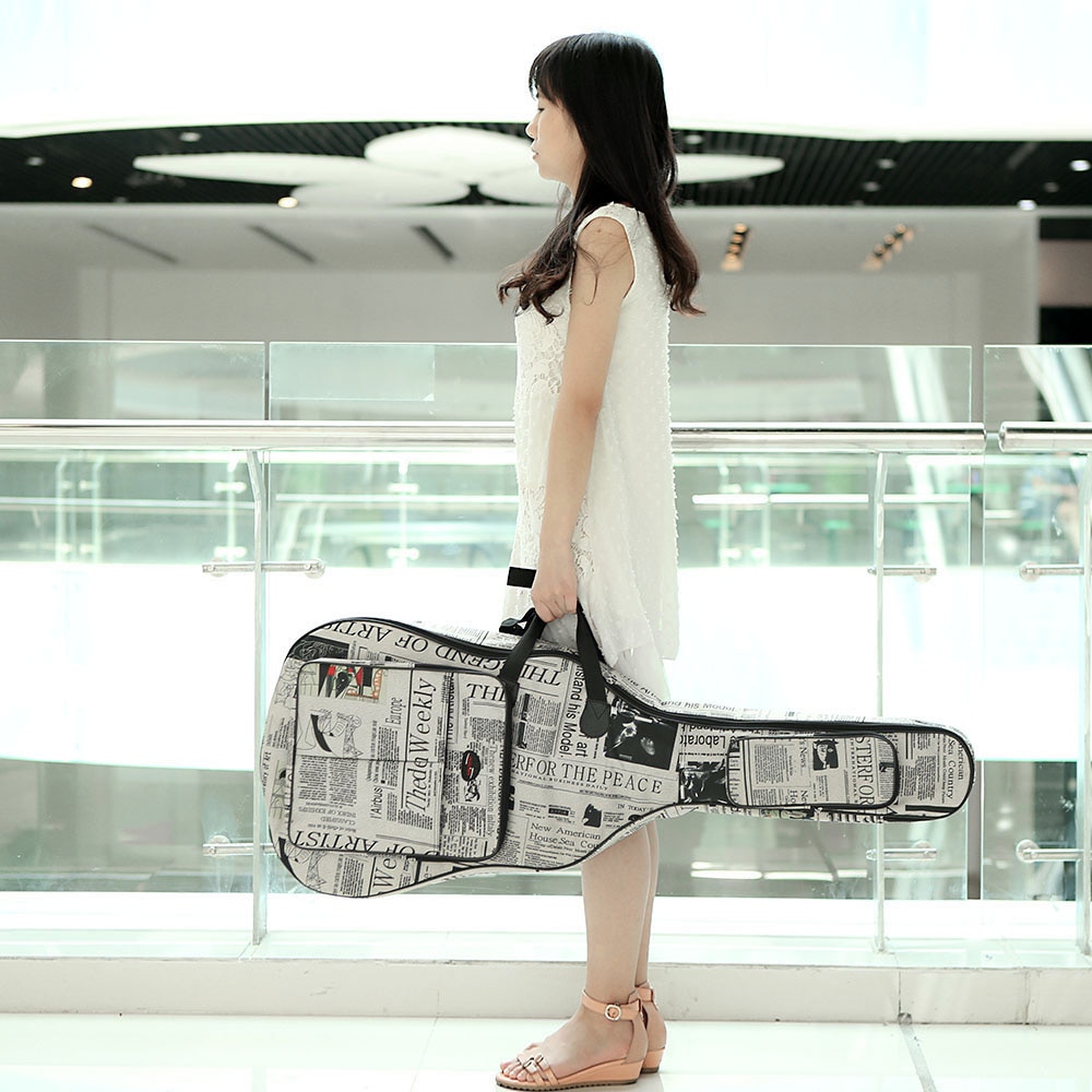 Guitar Case Newsprint Gig Bag