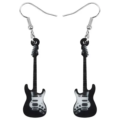 Guitar Earrings Girls Fashion Jewelry