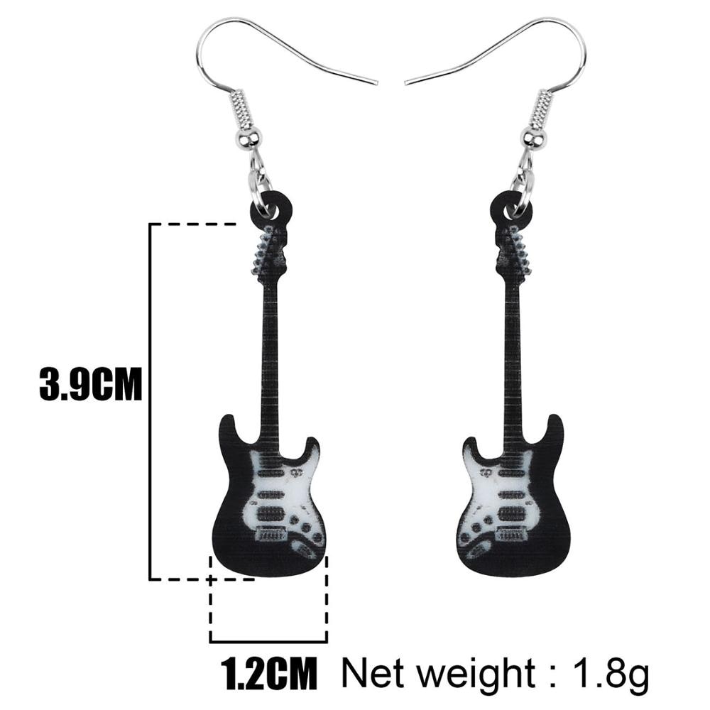 Guitar Earrings Girls Fashion Jewelry