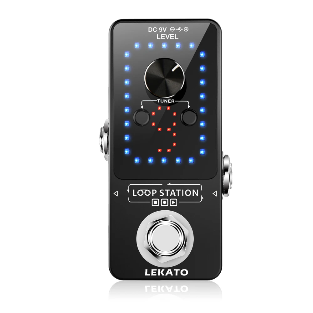 Guitar Effect Pedal Looper 9 Loops 40 Minutes Recording Time Loop Station with Tuner Overdub Guitar Looper Musical Guitar Effect Pedal Looper 9 Loops 40 Minutes Recording Time Loop Station with Tuner Overdub Guitar Looper Musical
