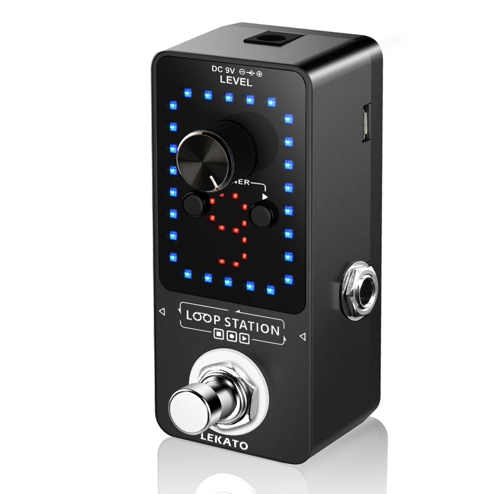 Guitar Effect Pedal Looper 9 Loops 40 Minutes Recording Time Loop Station with Tuner Overdub Guitar Looper Musical Guitar Effect Pedal Looper 9 Loops 40 Minutes Recording Time Loop Station with Tuner Overdub Guitar Looper Musical