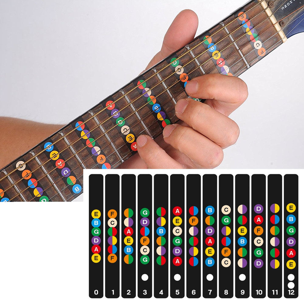 Guitar Fretboard Notes Label Stickers Guitar Fretboard Notes Label Stickers