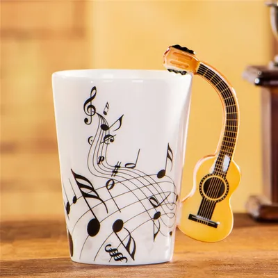 Guitar Mug 400ml Ceramic Mug