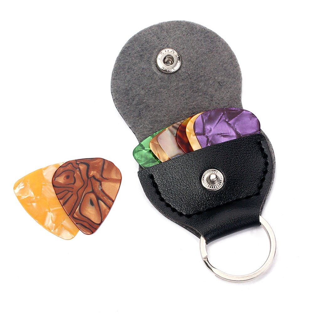 Guitar Pick Holder Keychain with 3 Picks Guitar Pick Holder Keychain with 3 Picks