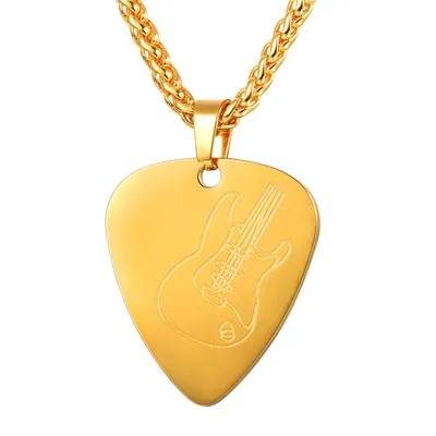 Guitar Pick Necklace Punk Jewelry Guitar Pick Necklace Punk Jewelry