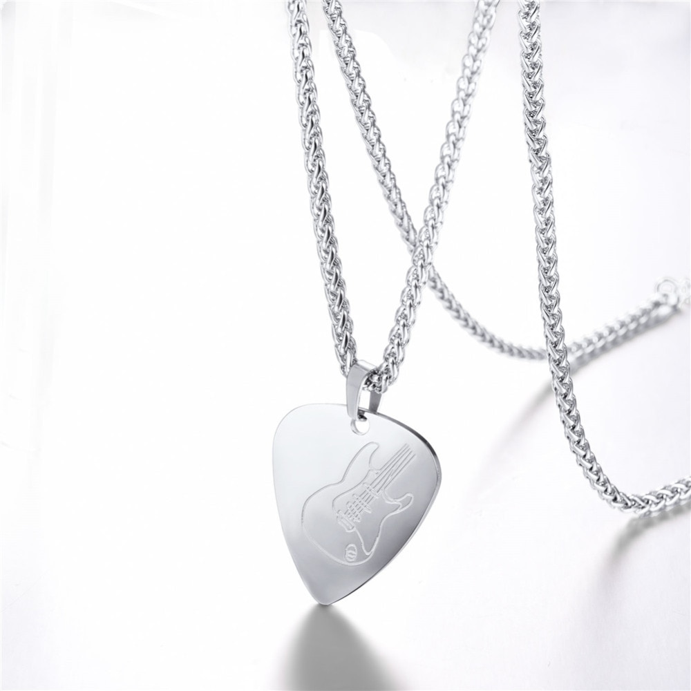 Guitar Pick Necklace Punk Jewelry Guitar Pick Necklace Punk Jewelry