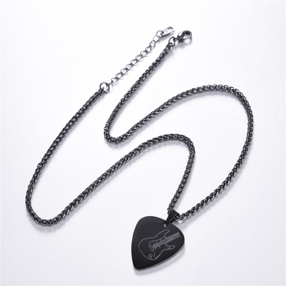 Guitar Pick Necklace Punk Jewelry Guitar Pick Necklace Punk Jewelry