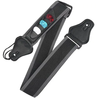 Guitar Strap with Guitar Pick Holders Adjustable Guitar Strap with Guitar Pick Holders Adjustable