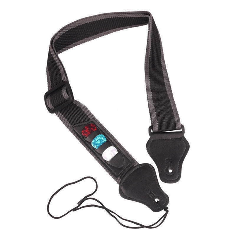 Guitar Strap with Guitar Pick Holders Adjustable Guitar Strap with Guitar Pick Holders Adjustable