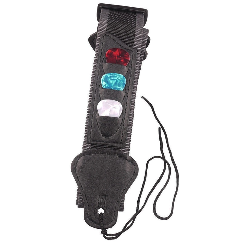 Guitar Strap with Guitar Pick Holders Adjustable Guitar Strap with Guitar Pick Holders Adjustable