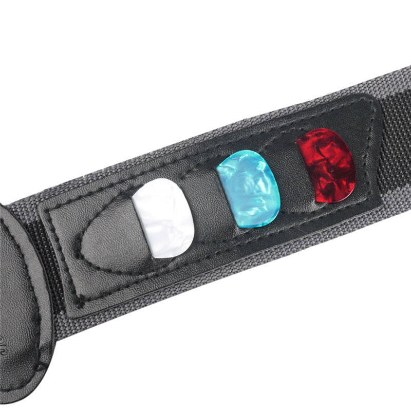 Guitar Strap with Guitar Pick Holders Adjustable Guitar Strap with Guitar Pick Holders Adjustable