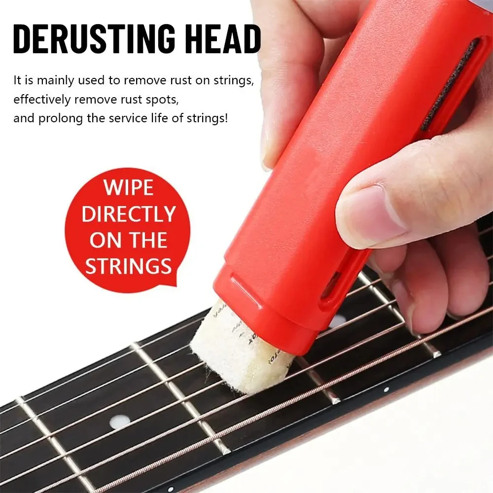 Guitar Strings Derusting Brush Pen Strings Anti Rust Guitar Cleaner String Care Oil Eraser Guitar Accessorie Rust