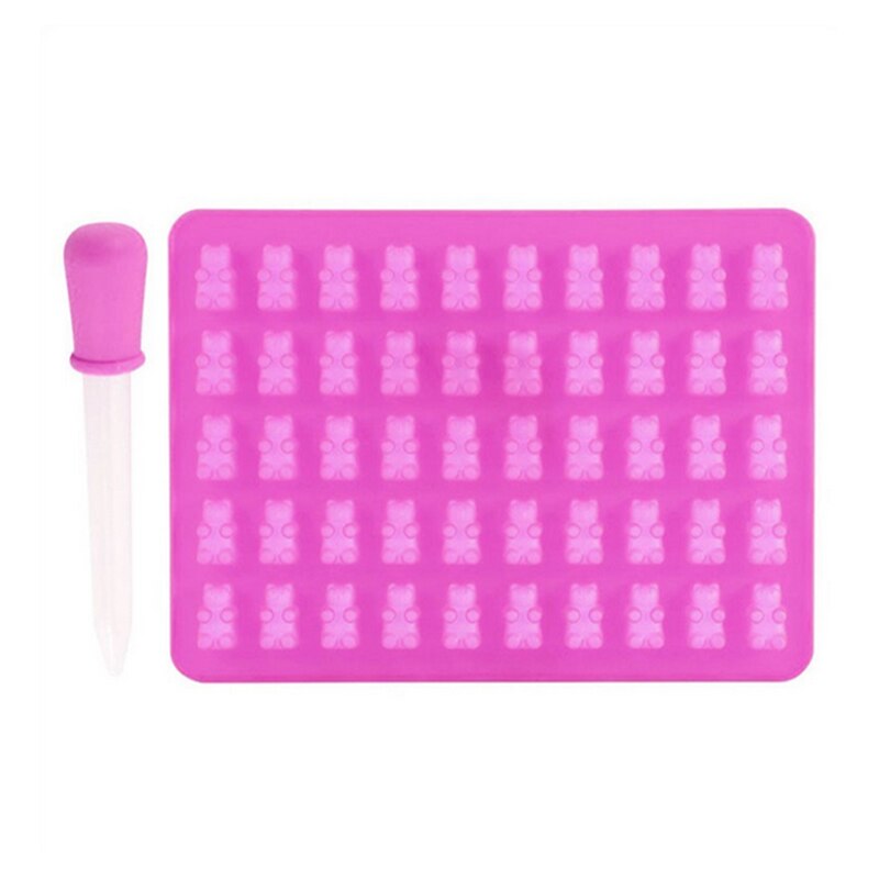 Gummy Bear Silicone Mold 50-Cavity Tray Gummy Bear Silicone Mold 50-Cavity Tray