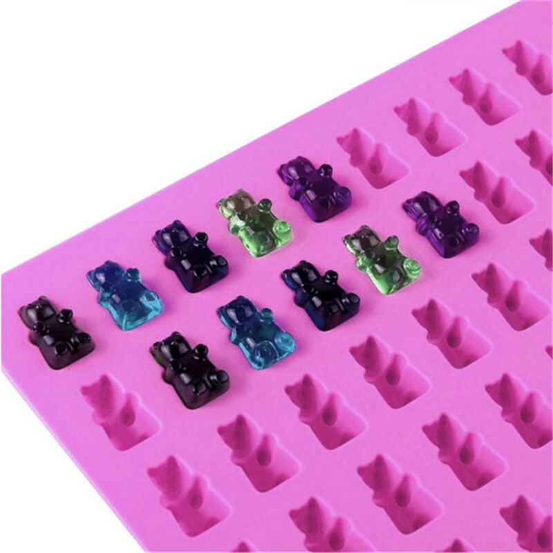 Gummy Bear Silicone Mold 50-Cavity Tray Gummy Bear Silicone Mold 50-Cavity Tray
