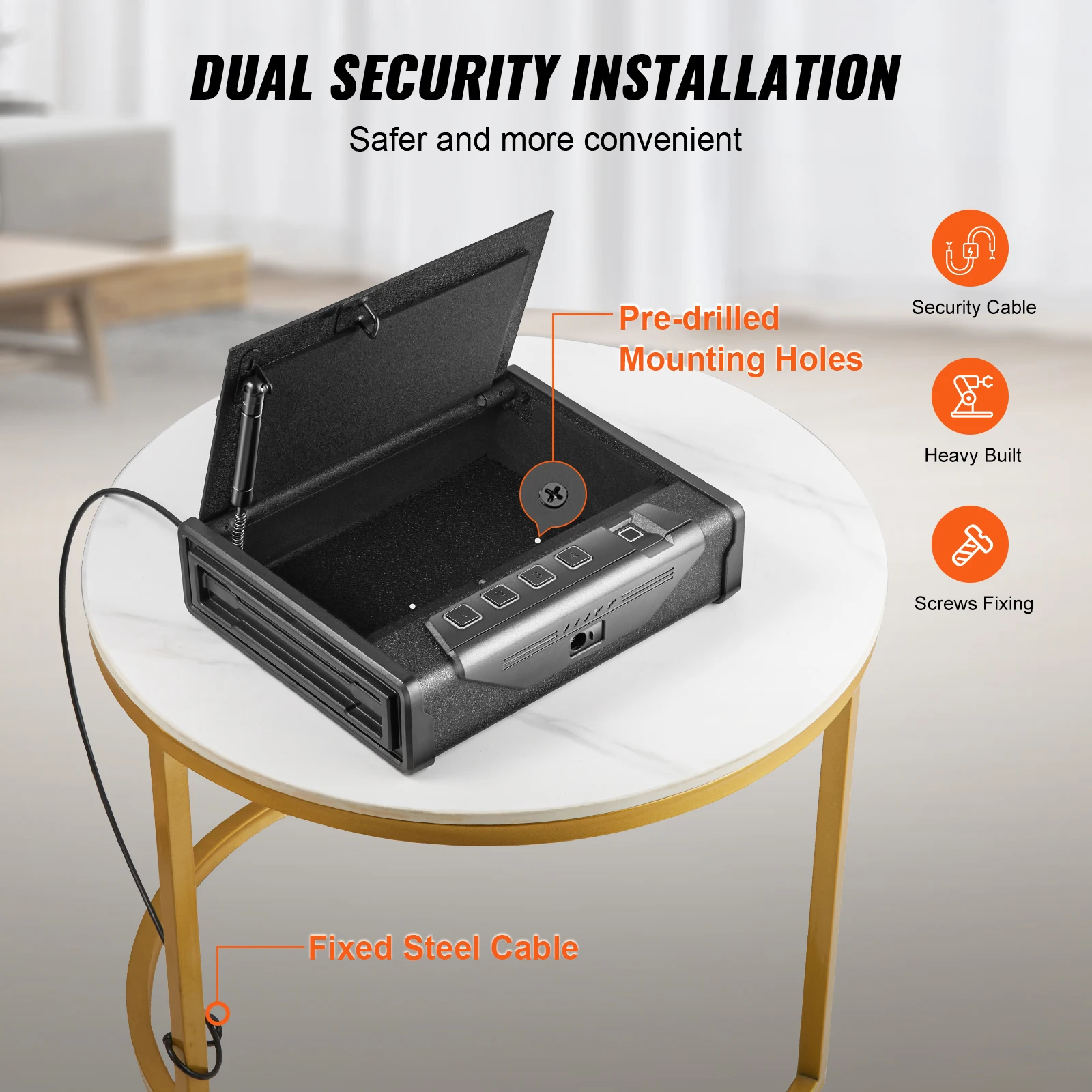 Gun Safe Steel Pistol Safe 3-Way Quick Access Firearm Case Gun Box Advanced Biometric Technology Travel Gun Safe Gun Safe Steel Pistol Safe 3-Way Quick Access Firearm Case Gun Box Advanced Biometric Technology Travel Gun Safe