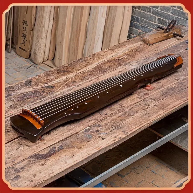Guqin Fuxi Beginners Practice Handmade Guqin Professional Performance Heptachord Yoga Meditation Musical Stringed