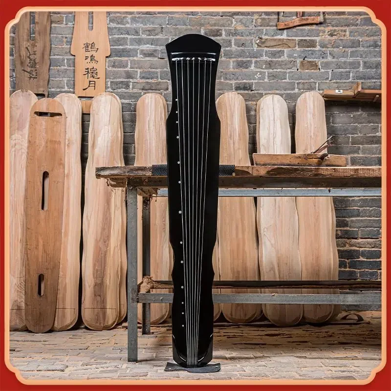 Guqin Fuxi Beginners Practice Handmade Guqin Professional Performance Heptachord Yoga Meditation Musical Stringed