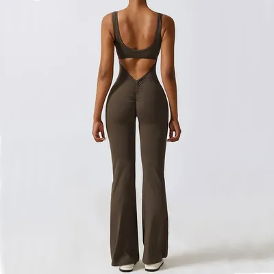 Gym Set Women Training Yoga Suit Sportswear Women Sports Jumpsuit Fitness Rompers Stretch Female Push Up Workout