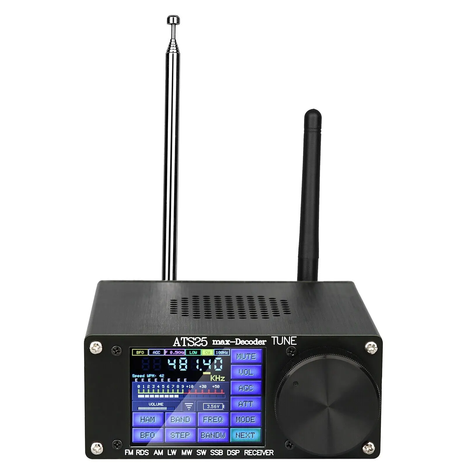H-RADIO 4.17 AIR Firmware Official Registered Code ATS25Max-Decoder Si4732 Full Band Radio Receiver Built-in Battery