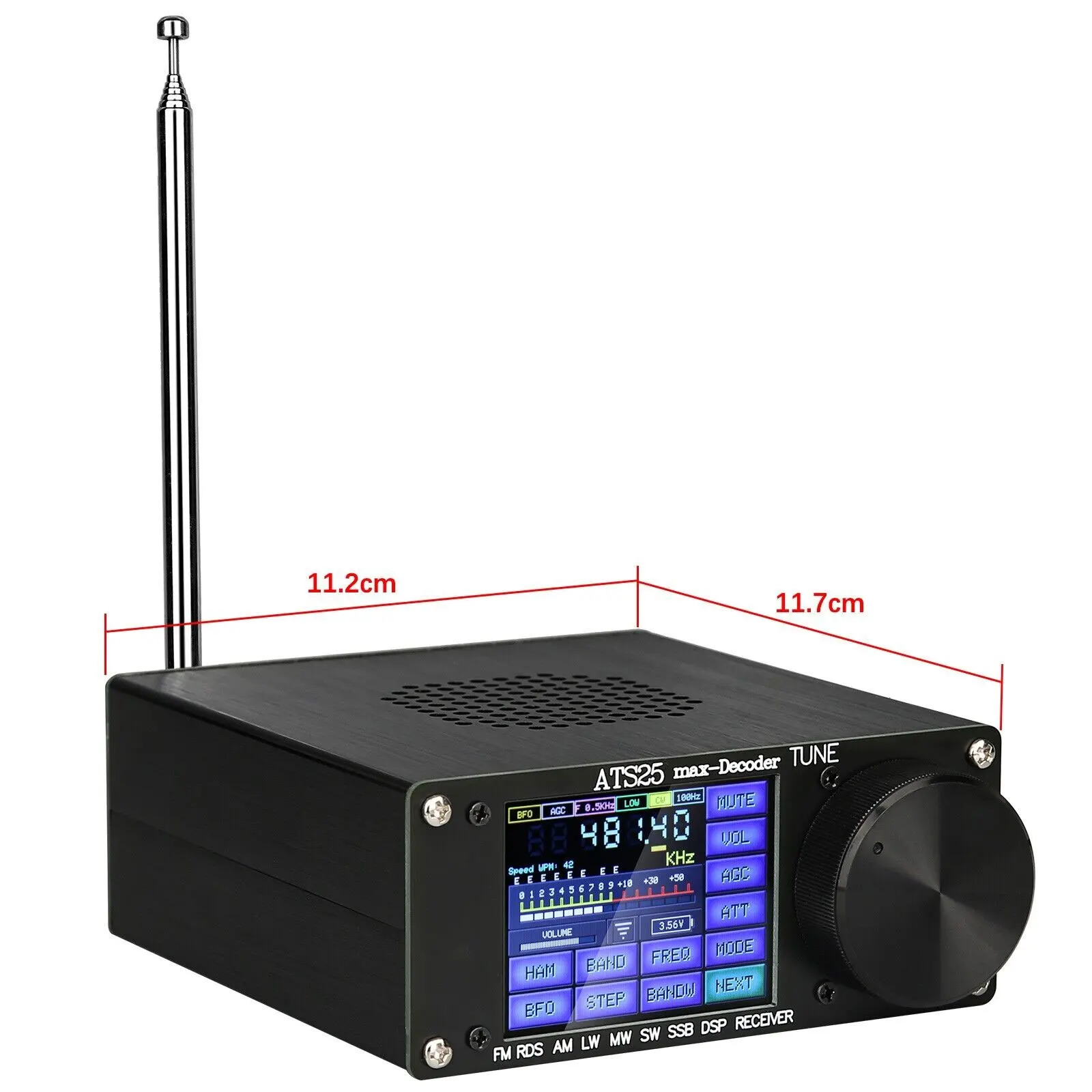 H-RADIO 4.17 AIR Firmware Official Registered Code ATS25Max-Decoder Si4732 Full Band Radio Receiver Built-in Battery