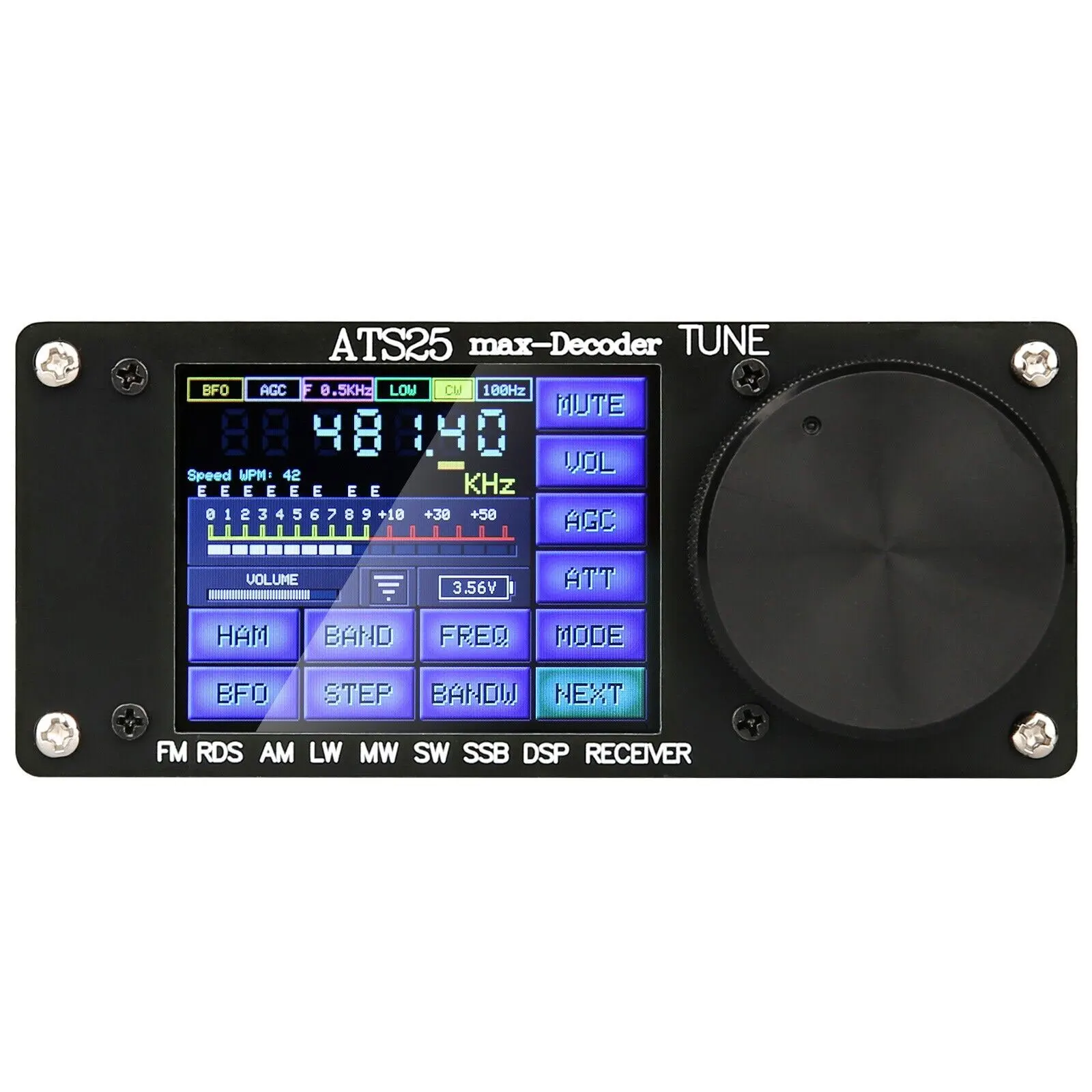 H-RADIO 4.17 AIR Firmware Official Registered Code ATS25Max-Decoder Si4732 Full Band Radio Receiver Built-in Battery