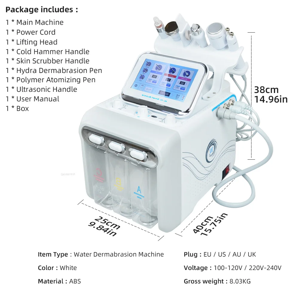 H2O2 Water Oxygen Jet Peel Hydro Beauty machine Skin Cleansing small bubble Facial Machine anti aging Dead Skin Removal