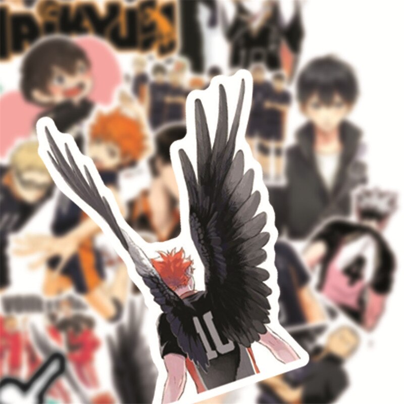 Haikyu Stickers PVC Anime Decals (50pcs)