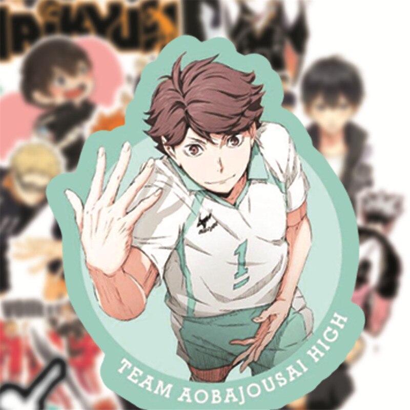 Haikyu Stickers PVC Anime Decals (50pcs)