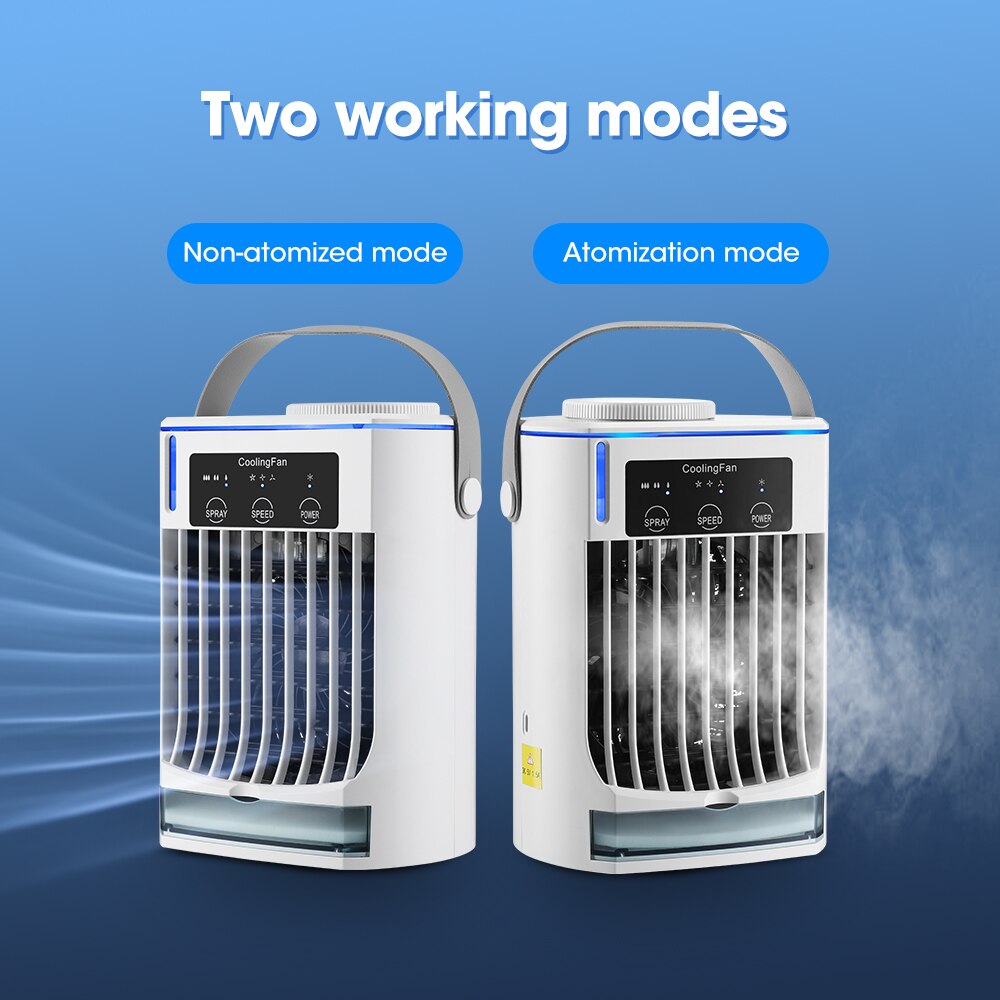 Haillicare Portable Air Cooler Desktop Cooling Fan Water Cooling Spray Fan USB Office Air Conditioning Cooler 500ml Haillicare Portable Air Cooler Desktop Cooling Fan Water Cooling Spray Fan USB Office Air Conditioning Cooler 500ml