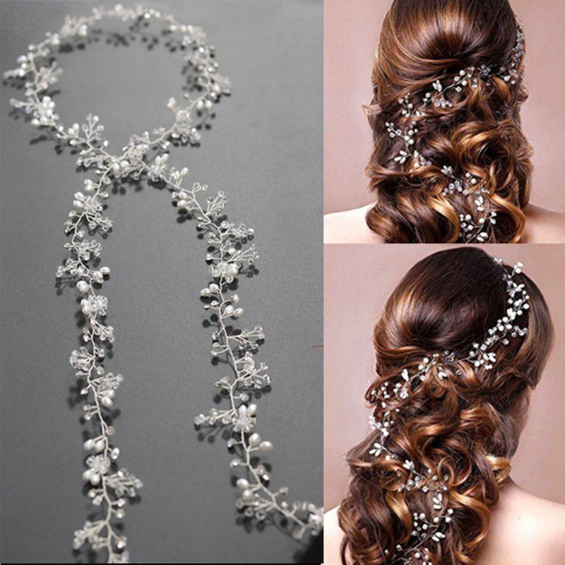 Hair Accessories With A Floral Pearl Crown Hair Accessories With A Floral Pearl Crown