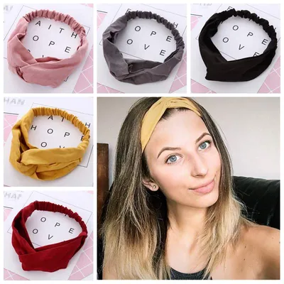 Hair Band Vintage Cross Knot