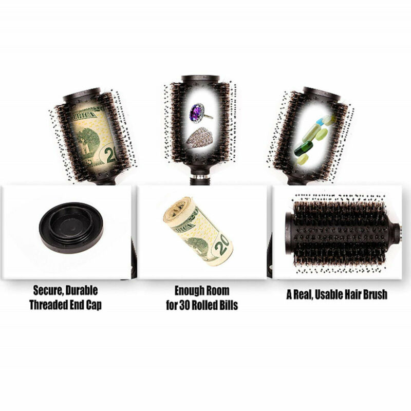 Hair Brush Hidden Container Safe Can Stash It Jewelry Storage Home Secret Diversion