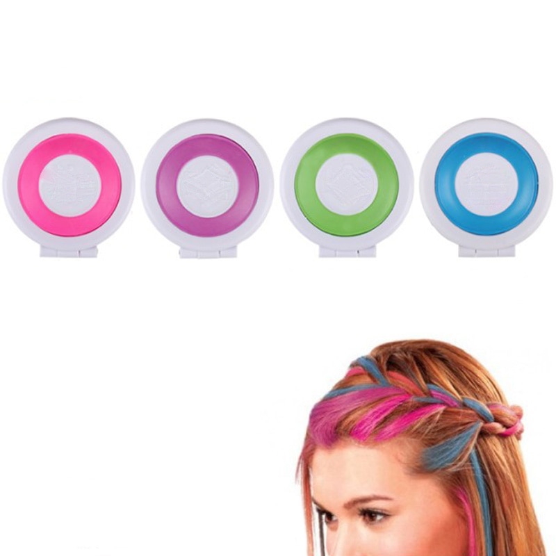 Hair Chalk Temporary Color 4PC Set