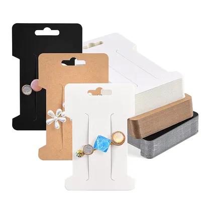 Hair Clip Display Cards Eco Friendly Packaging (50 pcs)