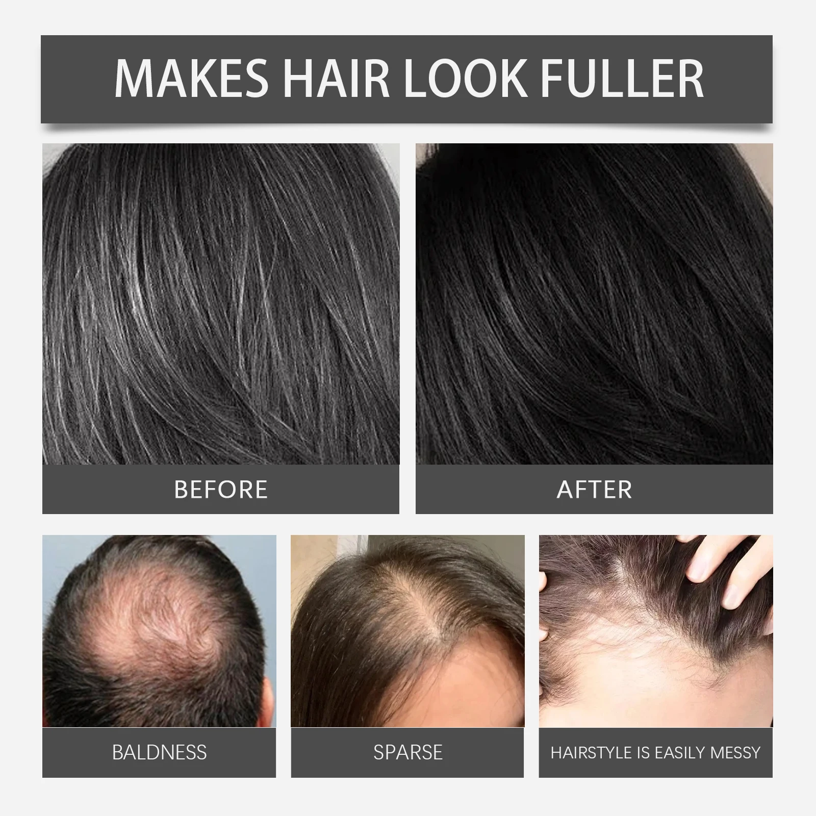 Hair Concealer Instant Root Cover Up Brown Gray Hair Touch Up Hairline Filler For Thinning Hair Long Lasting Waterproof Hair Concealer Instant Root Cover Up Brown Gray Hair Touch Up Hairline Filler For Thinning Hair Long Lasting Waterproof
