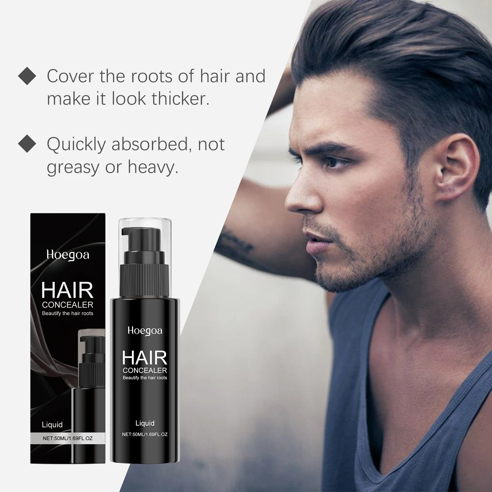 Hair Concealer Instant Root Cover Up Brown Gray Hair Touch Up Hairline Filler For Thinning Hair Long Lasting Waterproof Hair Concealer Instant Root Cover Up Brown Gray Hair Touch Up Hairline Filler For Thinning Hair Long Lasting Waterproof