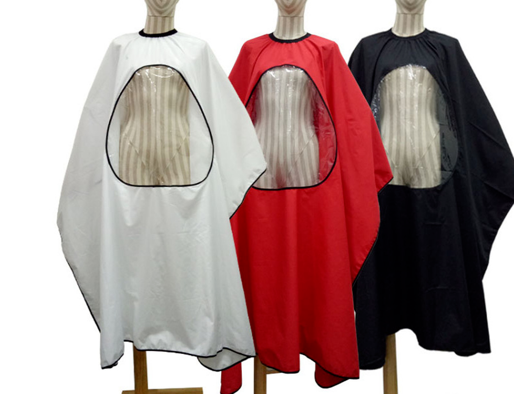 Hair Cutting Gown with Window Hair Cutting Gown with Window