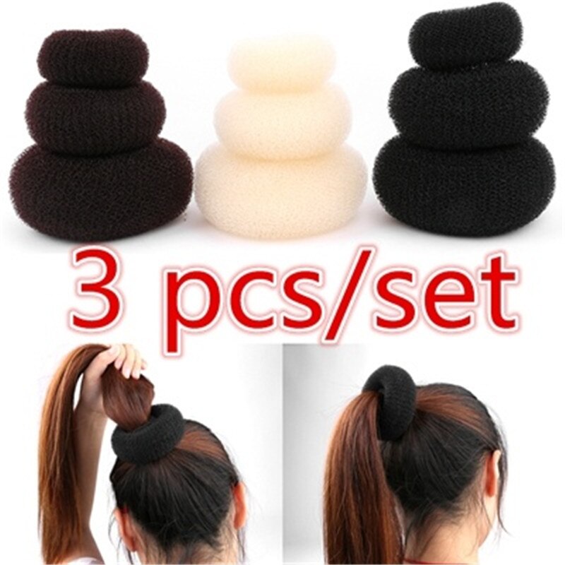 Hair Donut Bun Maker Styling Tool (3pcs)