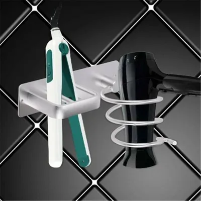 Hair Dryer and Straightener Holder Wall-Mount