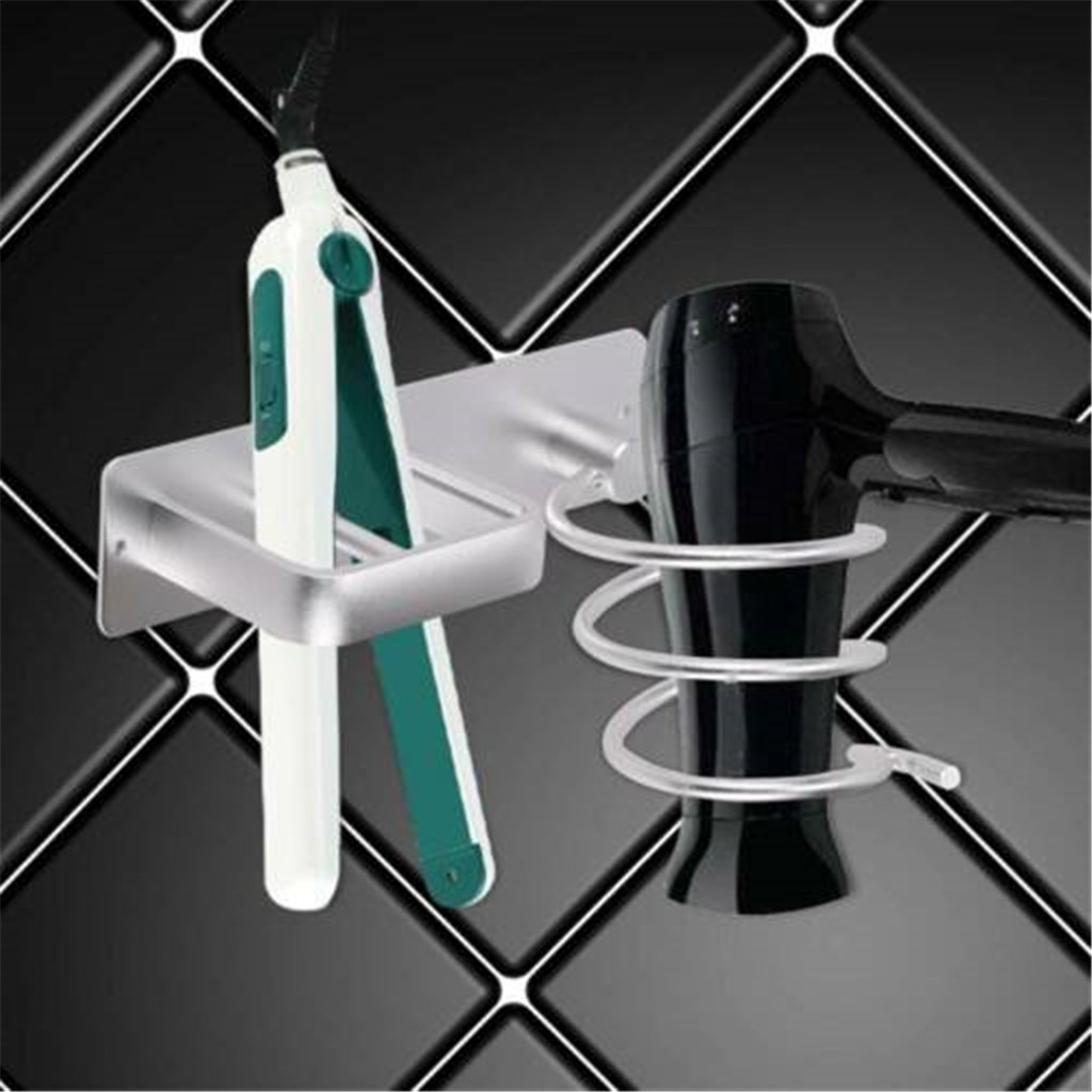 Hair Dryer and Straightener Holder Wall-Mount