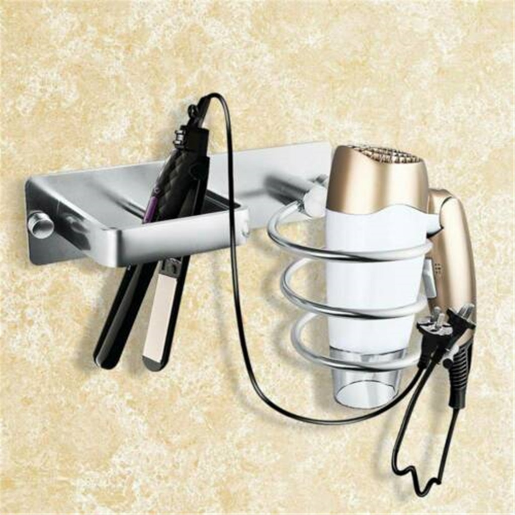 Hair Dryer and Straightener Holder Wall-Mount
