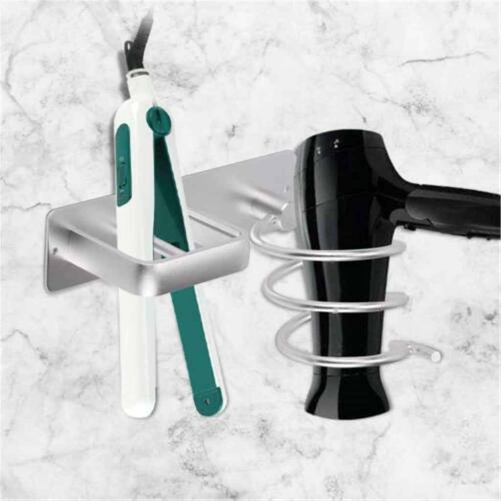 Hair Dryer and Straightener Holder Wall-Mount