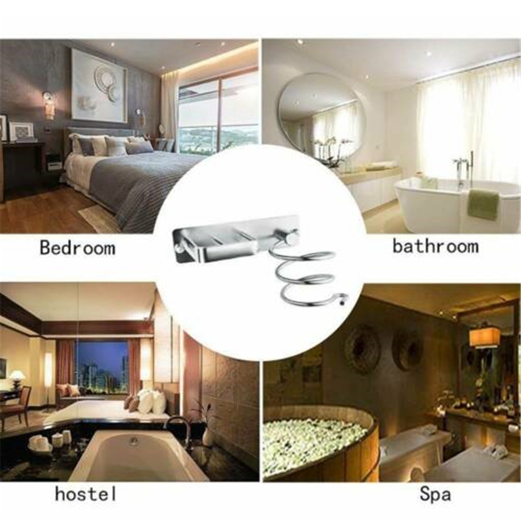 Hair Dryer and Straightener Holder Wall-Mount