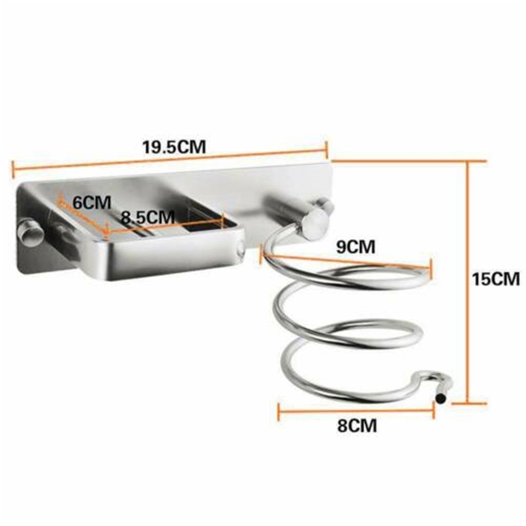 Hair Dryer and Straightener Holder Wall-Mount