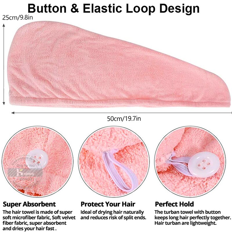 Hair Drying Turban Microfiber Towel Hair Drying Turban Microfiber Towel
