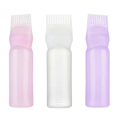 Hair Dye Applicator Bottle with Comb Tip